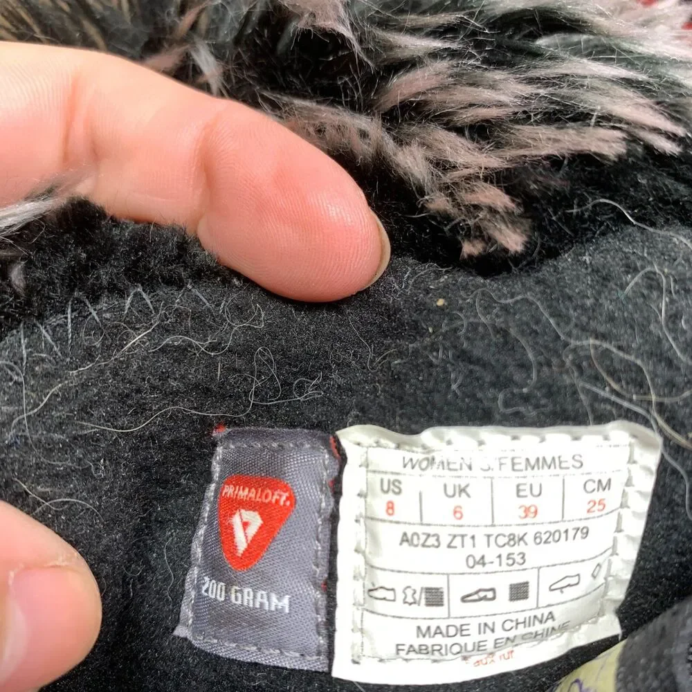 The North Face Women’s  200 Gram‎ Insultated Boot Black Size 8 Primaloft
